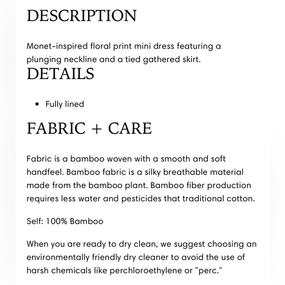 NWT For Love & Lemons Blue Yasmin Blue Tropical Floral Mini Dress 100% Bamboo M - Picture 7 of 15